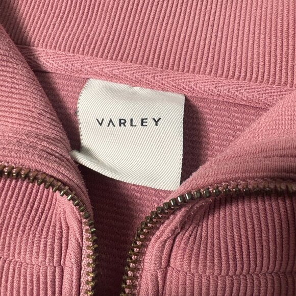 Varley Vine Half-Zip Pullover size L large pink rose gold zip sweatshirt - Picture 7 of 10